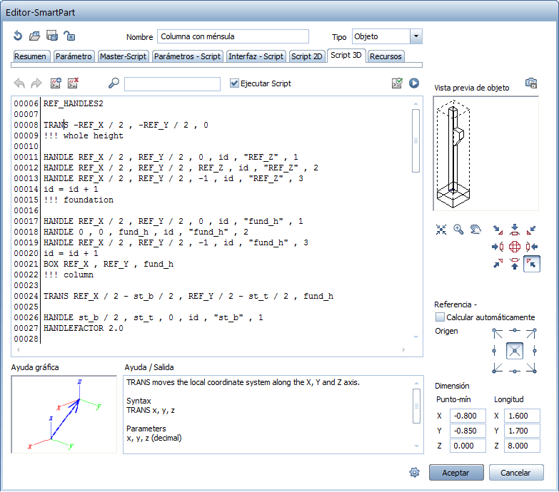 Allplan 2014-1: Editor SmartPart