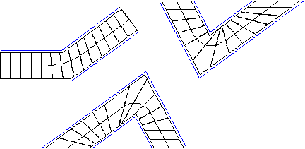 Allplan 2015-1: Einfach viertelgewendelte Treppe, Grundriss-Beispiele
