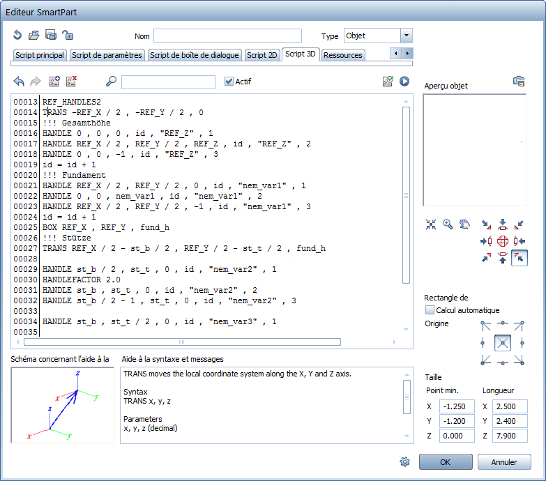 Allplan 2015-1: Editeur SmartPart