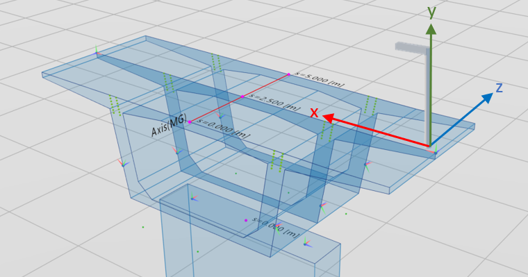 Lokales Koordinatensystem ALLPLAN Bridge